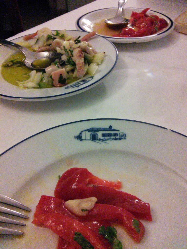 salada de pimentos restaurante A Escola